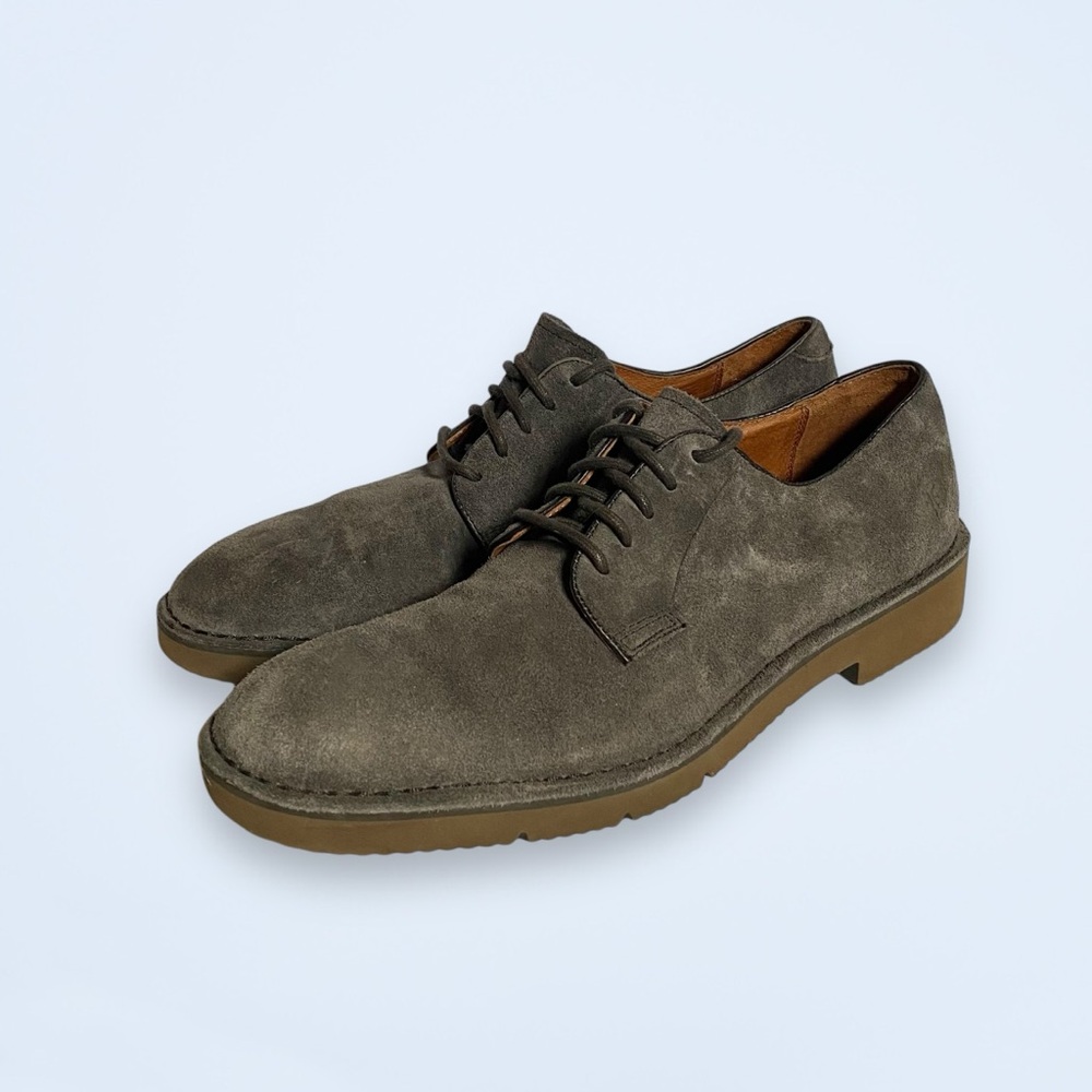 Frye Olive Green Suede Derby Shoes